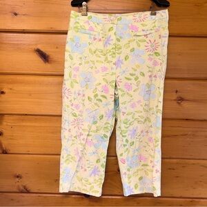 Appleseed's Casual Floral Colorful Capri Pants 12P